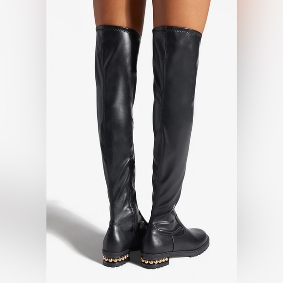 Bradana Tall Flat Boot Black Size 8 - Picture 2 of 5